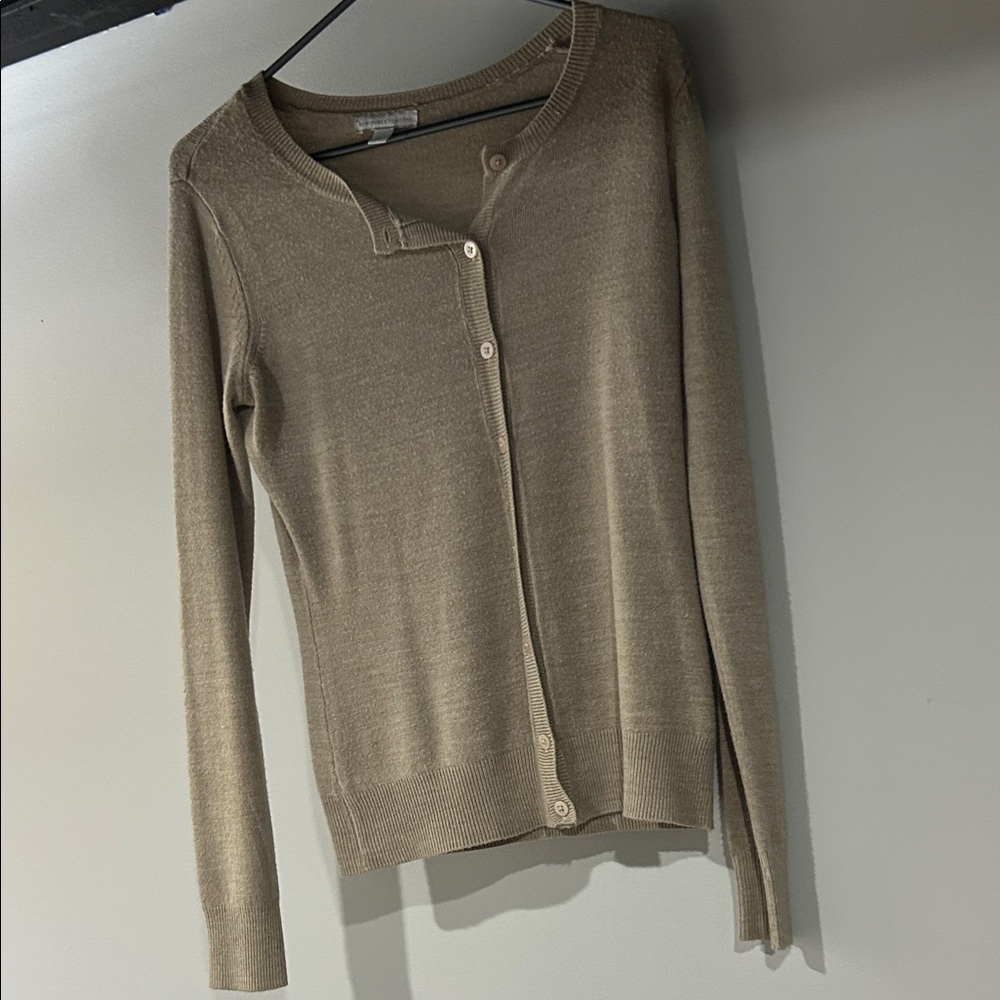 New York & Company Tan Knit Sweater